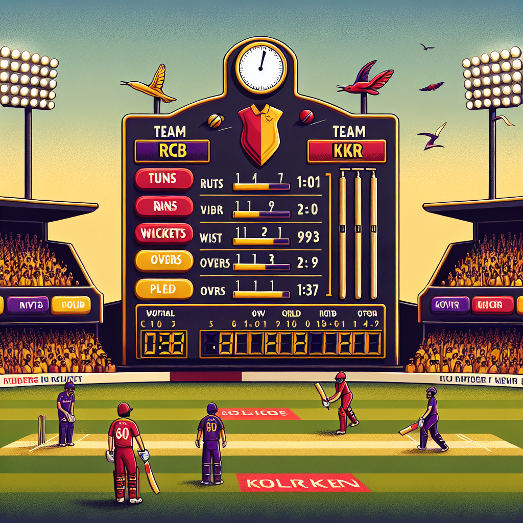 rcb vs kkr match score