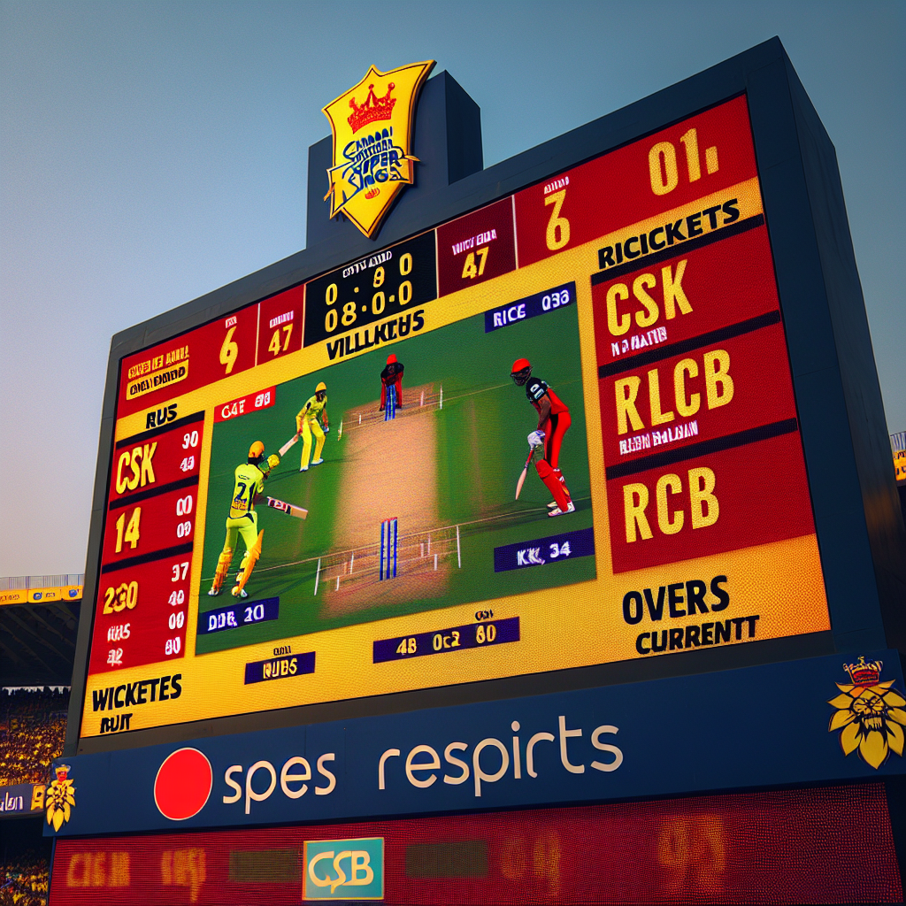 Csk vs rcb scoreboard