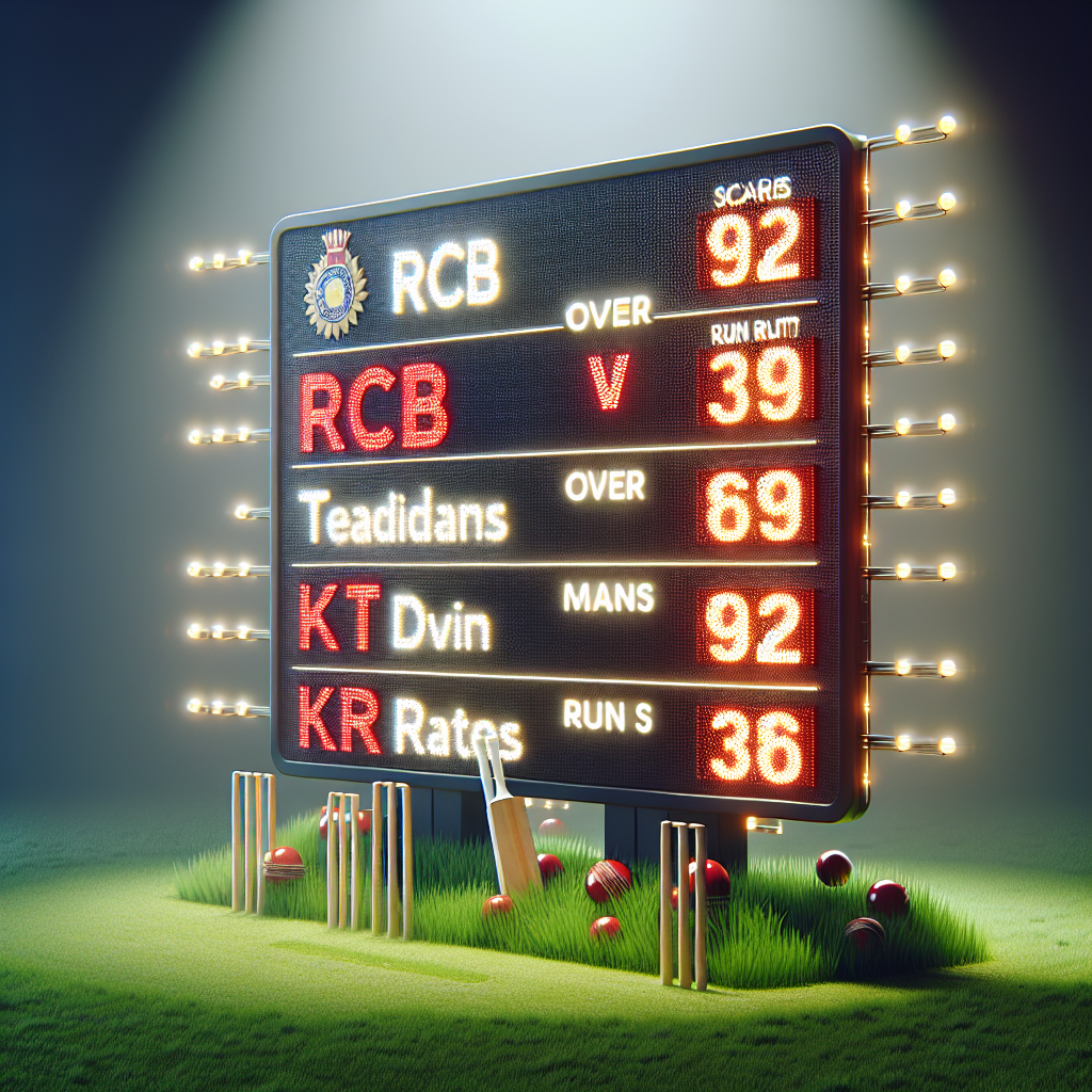 Rcb vs kkr match score