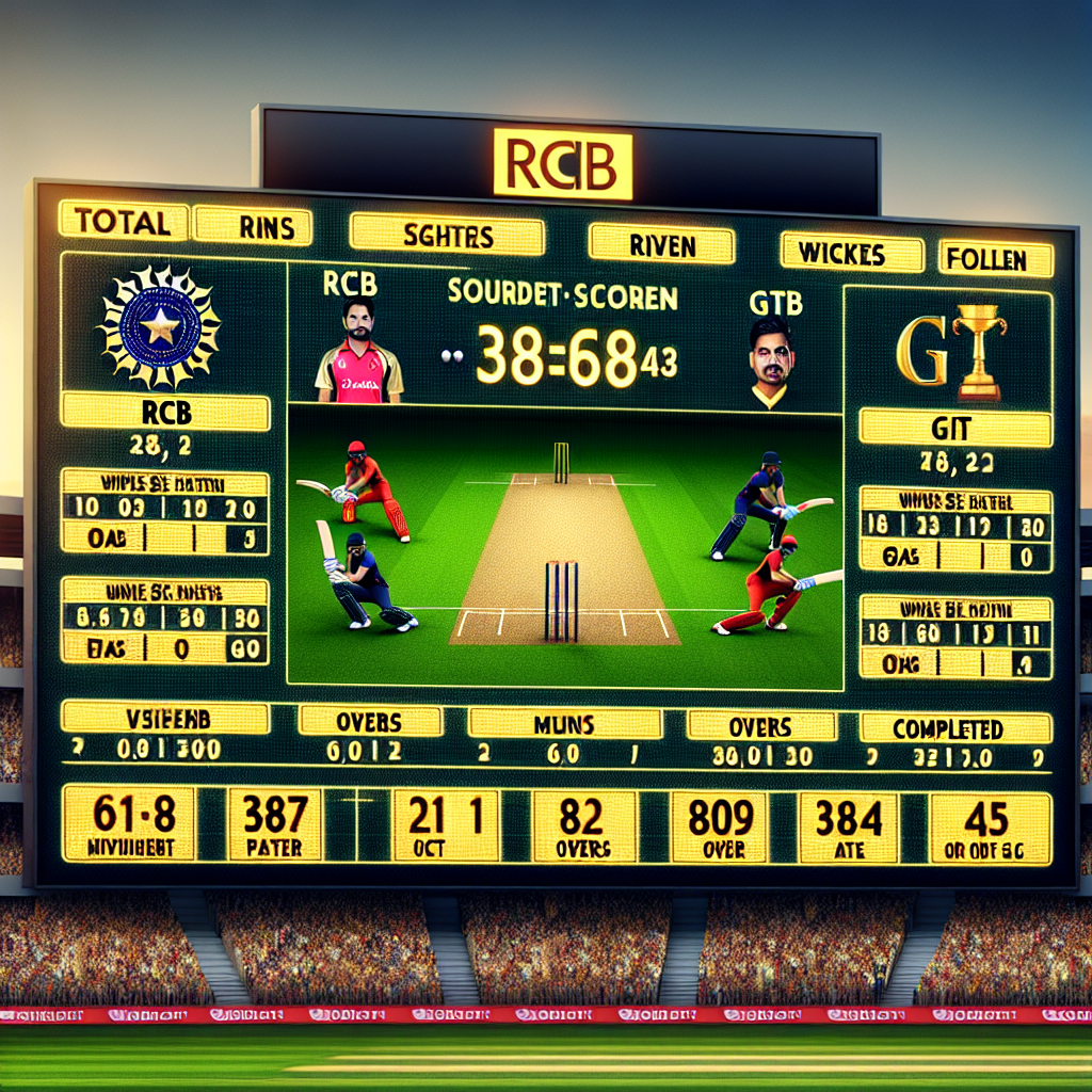 ipl score rcb vs gt